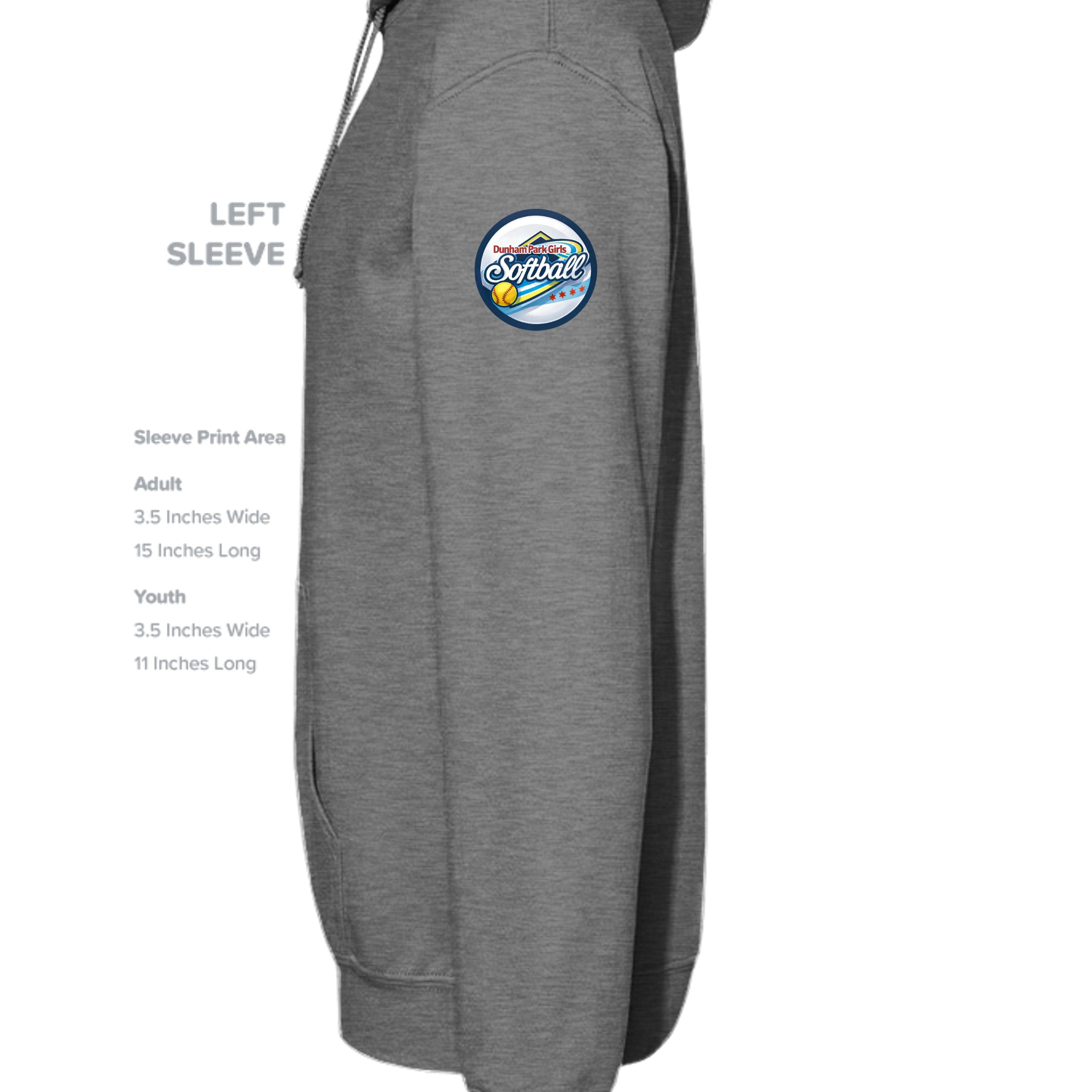GRAPHITE HEATHER - G185 - SLEEVE_LEFT