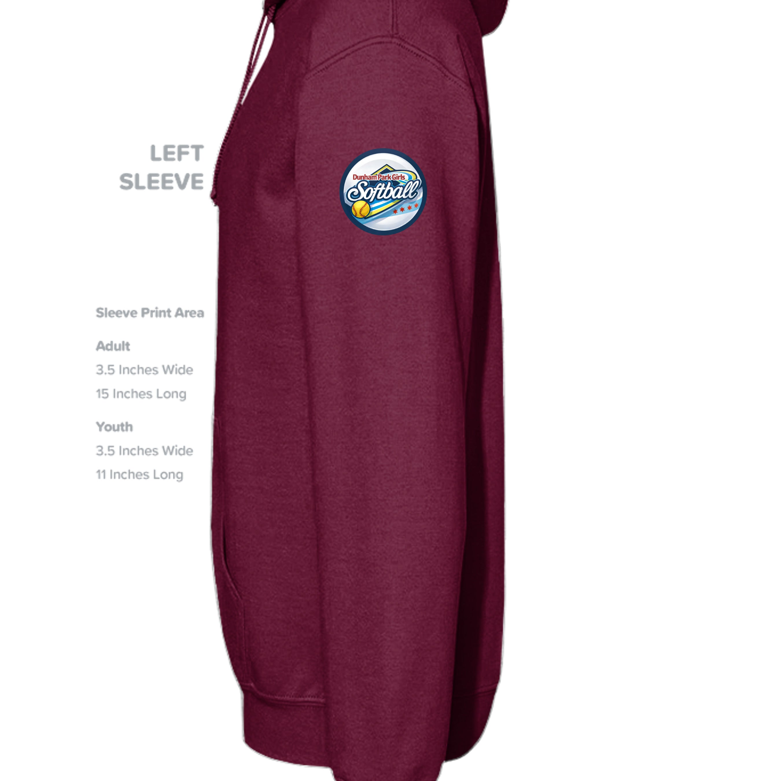 MAROON - G185 - SLEEVE_LEFT