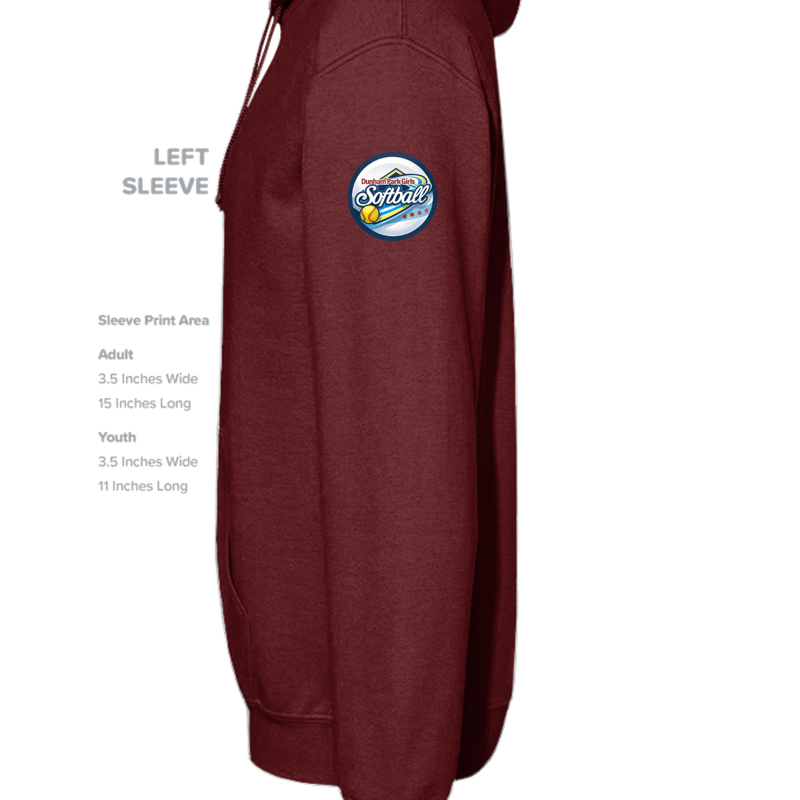 MAROON - G185B - SLEEVE_LEFT
